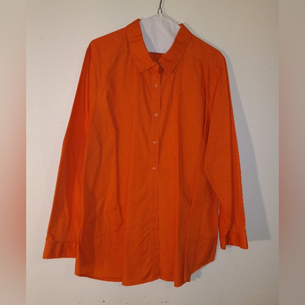 Roman's Plus Size Orange Blouse